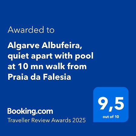 Algarve Albufeira, Quiet Apart With Pool At 10 Mn Walk From Praia Da Falesia 奥霍斯德古阿 外观 照片